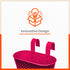 DIA Hanging Metal Pot Holders / Planters for Home / Balcony / Garden | Pink